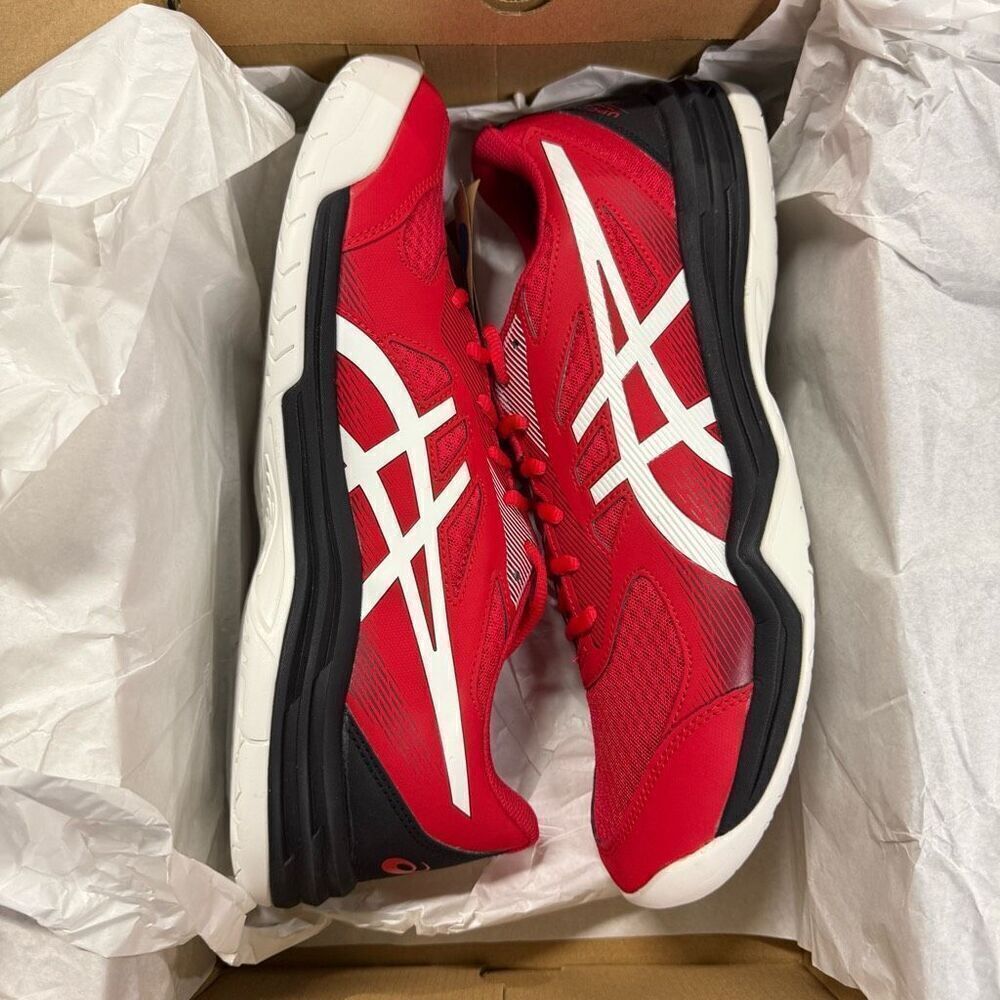 New Asics Upcourt 5 Red White Tennis Shoes Sneakers 13